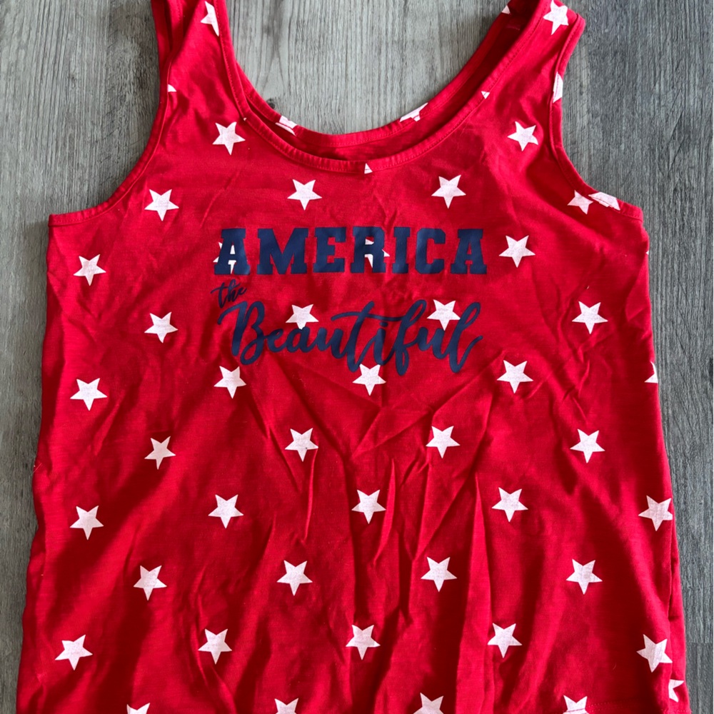 America the Beautiful Red Tank Top